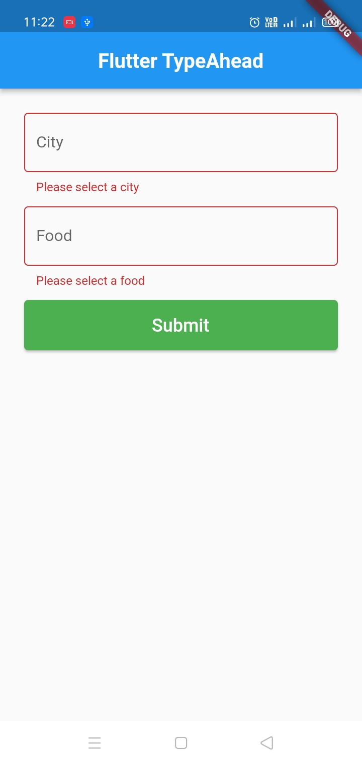 Create And Validate Forms With Autocomplete Typeahead Flutter