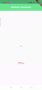 internet connection in a flutter
