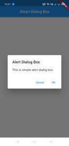 alert dialog box in a flutter(Dosomthings)