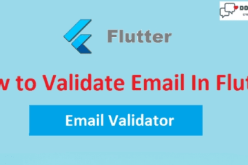 Email Validation In the Flutter(Dosomtihngs)